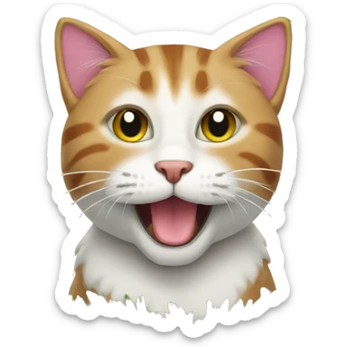 christmas cat sticker