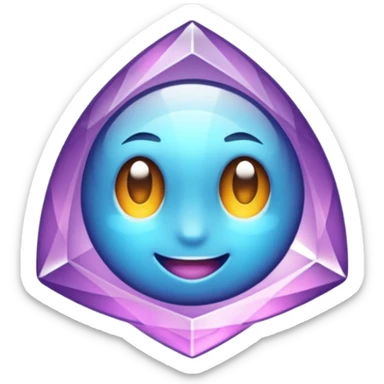 Cristal púrpura sticker