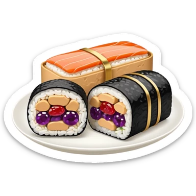 Peanut butter jelly sushi sticker