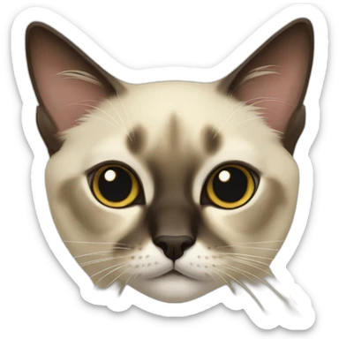 Balinese cat sticker