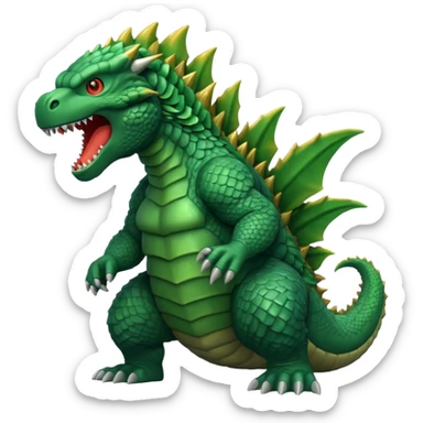 A Godzilla  sticker