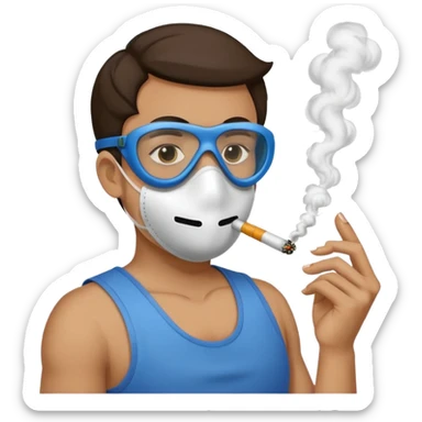 Smoking a noz tank sticker