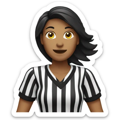 volleyball woman referee  sticker