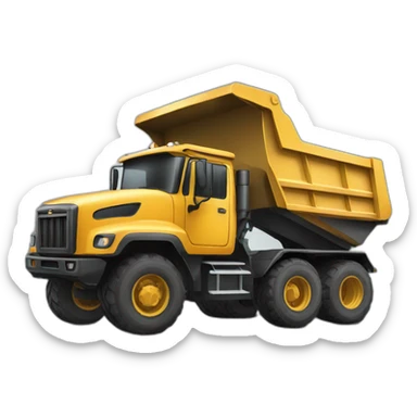 off road dump truck sticker