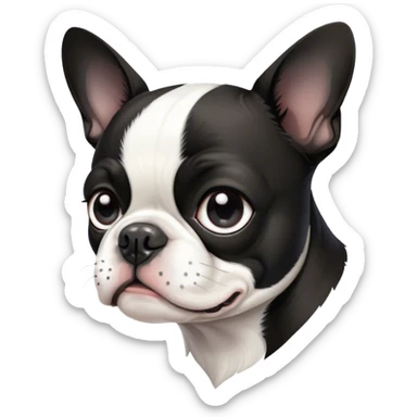 Cute Boston terrier  sticker