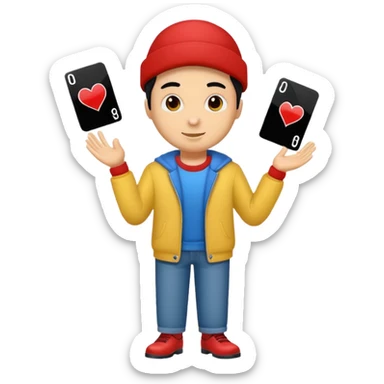 Create a man with only an uno clothes sticker