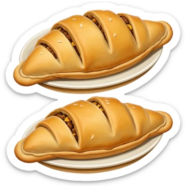 typical Argentine foods, empanadas and asado sticker