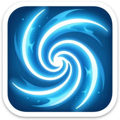 magic blast blue sticker