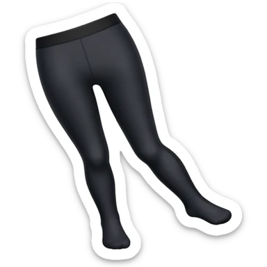 meia calça dobrado isolada sozinha sticker