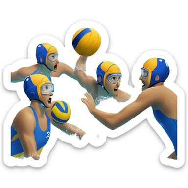 playing waterpolo sticker