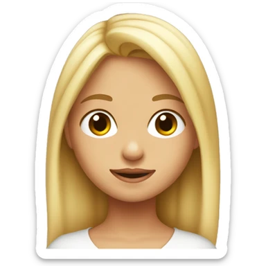 niña rubia durmiemdo sticker