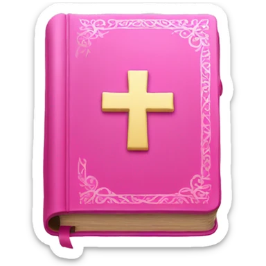 Pink bible  sticker