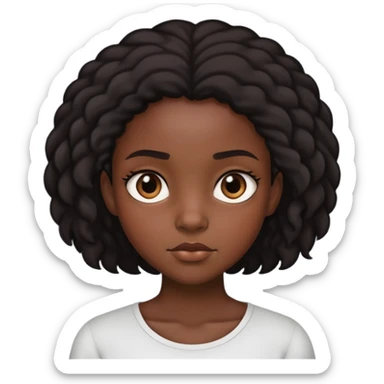 Black girl side eyeing  sticker