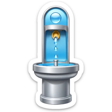 public drinking fountain sticker