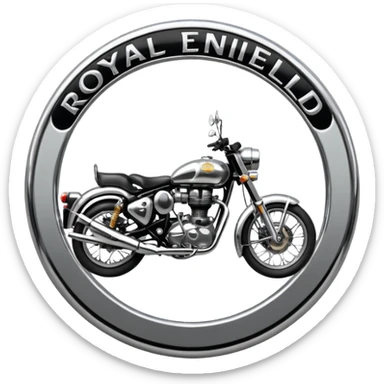 Royal enfield bike logo sticker
