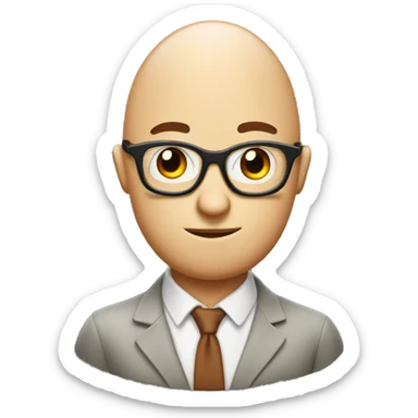 Nerd that looks like an egg with a big forehead sticker