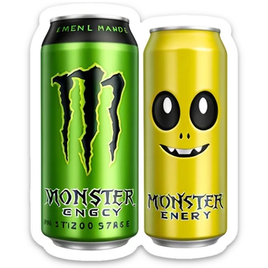 Monster energy drink can the Aussie lemonade can sticker
