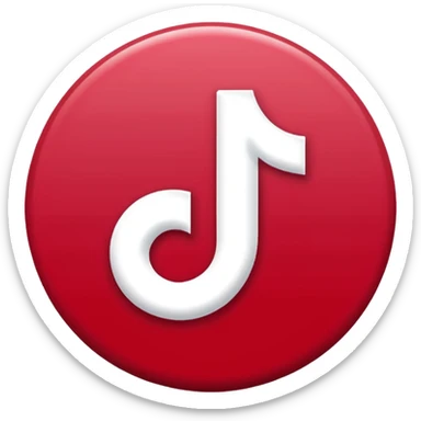 Tiktok logo emoji and original style sticker