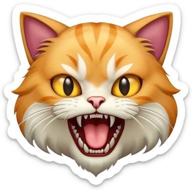 cat attack 12 sticker