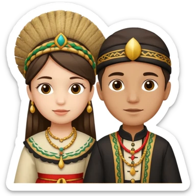 UM MENINO E UMA MENINA DE SÃO JOÃO sticker