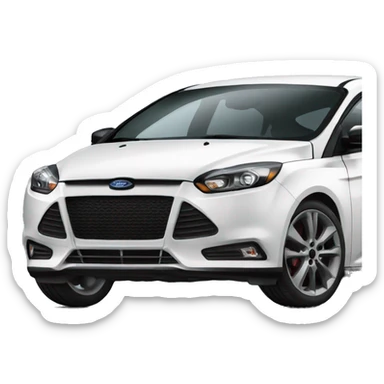 black ford focus sticker