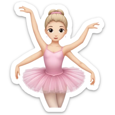 ballerina dancer in ballet pose sticker