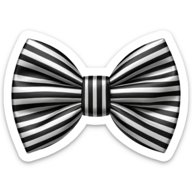 Aesthetic bow tie sticker