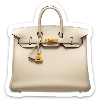 A Hermes birkin beige  sticker