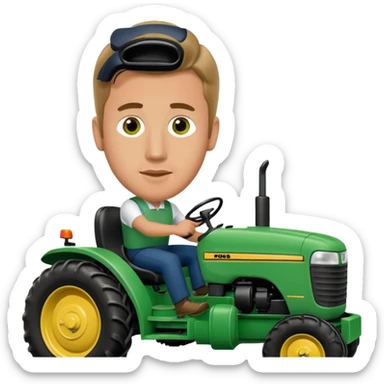 Harry kane driving tractor sticker