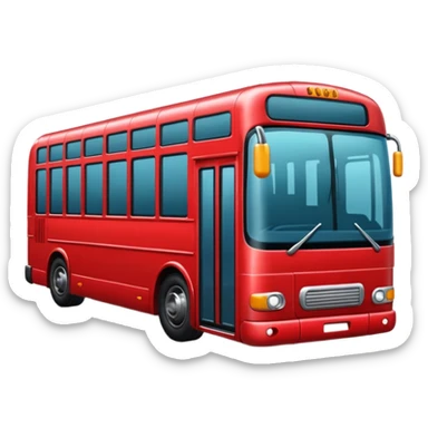 Bus image. View left Side. sticker