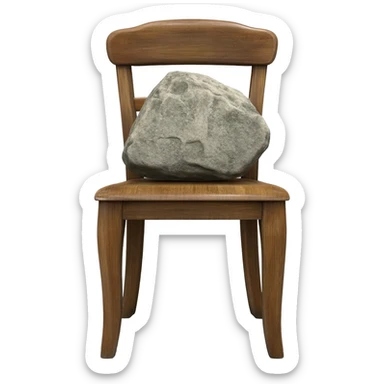 rock on a chair sticker