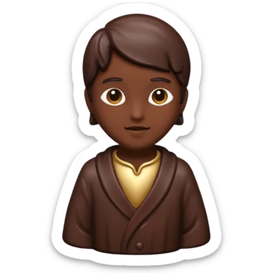 chocolate statue sticker