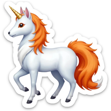 unicorn fox hybrid sticker