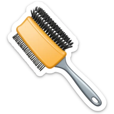 Wire dog brush sticker