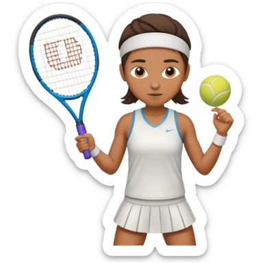 tennis player sticker