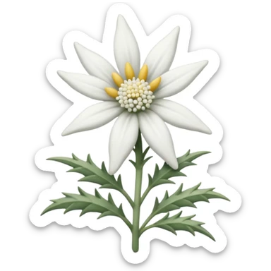 edelweiss realista sticker