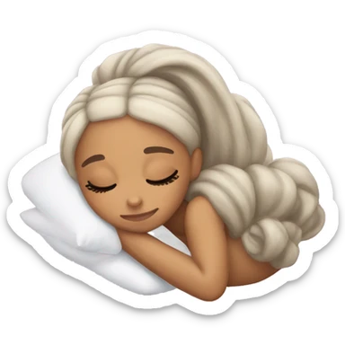 Ariana Grande sleeping sticker