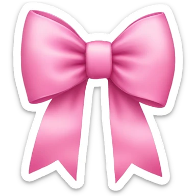 pretty pink bow sticker