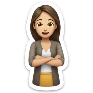 mujer triste con mujer feliz sticker