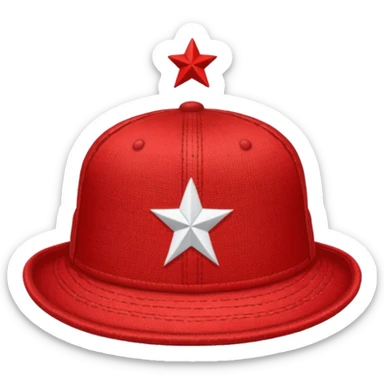 Hat with MAGA sticker