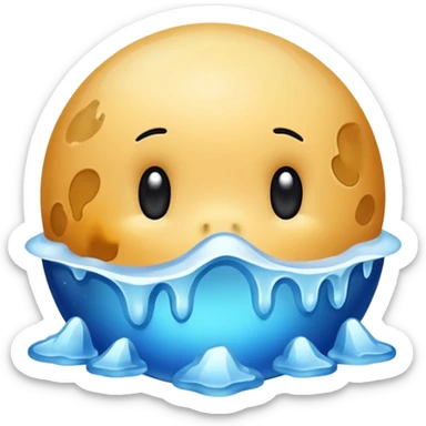 Pluto but in a blue color sticker