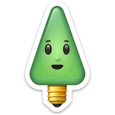 make exclamation mark in light green color emoji sticker