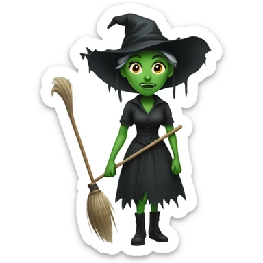 Wicked witch of the east sticker