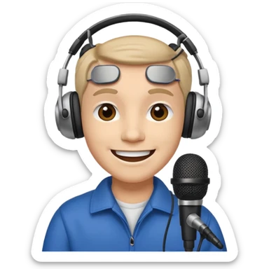 radio show host sticker