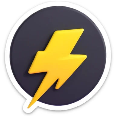 instant upgrade button with lightning bolt sticker