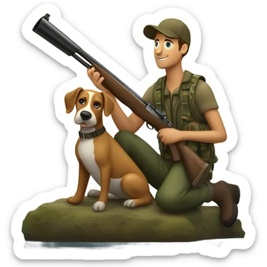 Duck hunting sticker