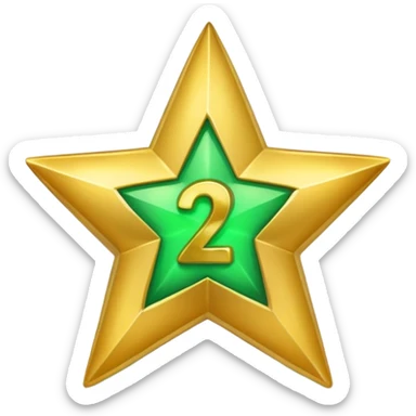 Emogie of verified  of star of 24 and tick  sticker