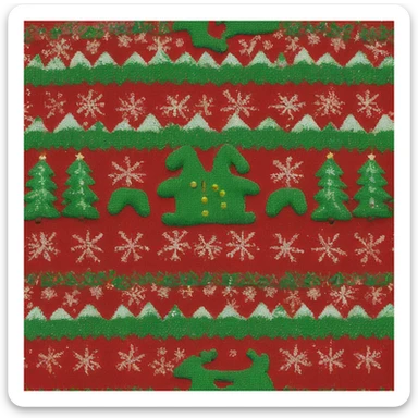 ugly christmas sweater sticker