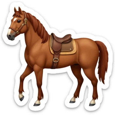 Western Cast horse sticker