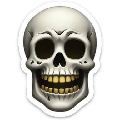 skull day of dead sticker